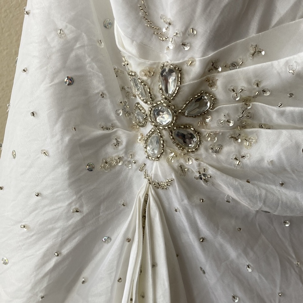 Strapless Rhinestone Wedding Dress - Picture 4 of 10